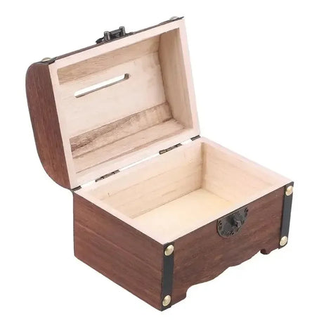 RetroVault Mini Chest – Holz-Aufbewahrungsbox mit Schloss