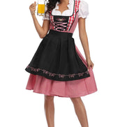 Dirndl Kleid mit Schürze für Damen im traditionellen Oktoberfest-Stil – Almoria
