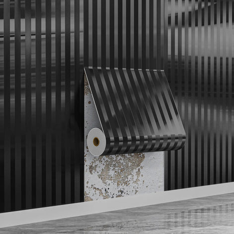 Velstra Selbstklebende 3D Streifen Tapete aus PVC
