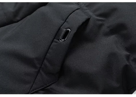 Herren Winter-Steppjacke mit Kapuze – Nordven