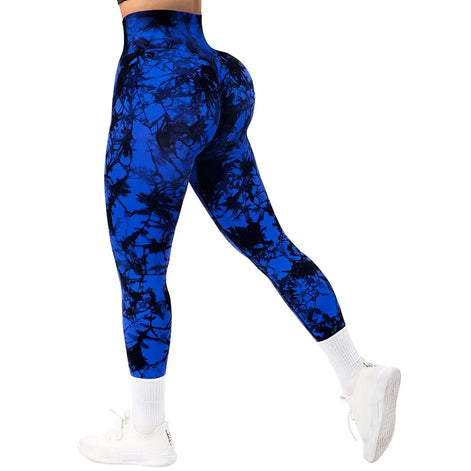 Norevia Damen Leggings mit elastischem Bund und Stretchmaterial