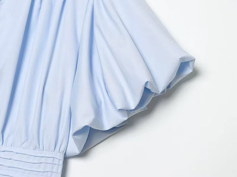 Liora Damen Bluse mit Volantärmeln