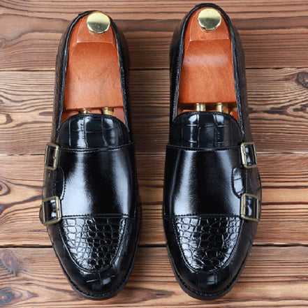 Calvero Herren Lackleder Loafer Schnürung