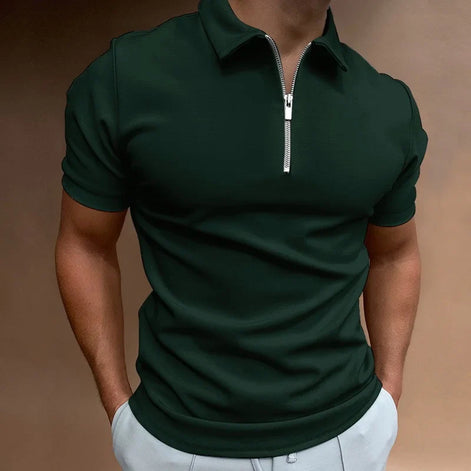 Karvion Herren Poloshirt mit Half-Zip