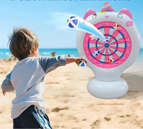 Unicornix Aufblasbare Dartscheibe für Kinder und Familienspiele