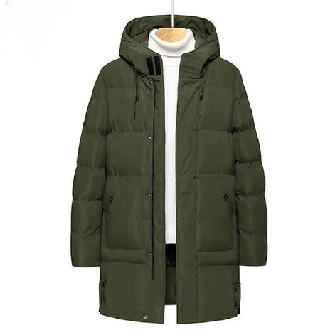 Herren Winter-Steppjacke mit Kapuze – Nordven