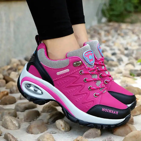 Meravon Damen Sneaker mit Schnürung und EVA-Innensohle