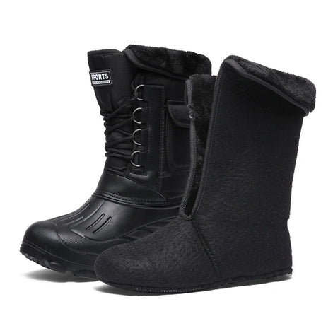 Herren Winterstiefel mit Plüschfutter und kräftiger Sohle Varexon