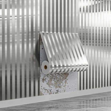 Velstra Selbstklebende 3D Streifen Tapete aus PVC