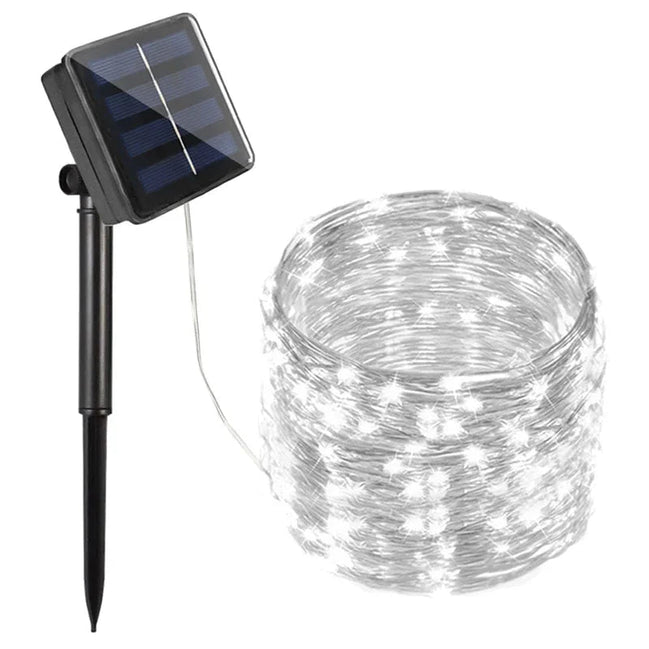 Solar-LED-Lichterkette mit integriertem Akku