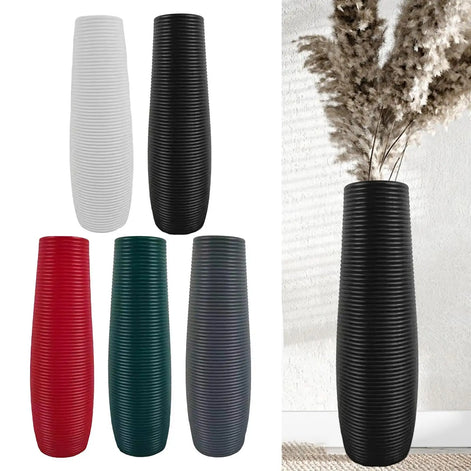 Arvona Standvase 33 cm mit strukturierter Oberfläche