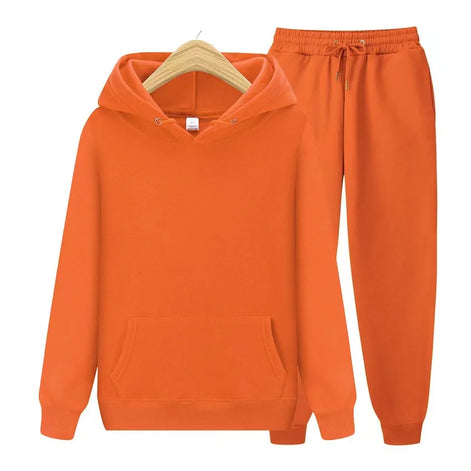 Damen Jogginganzug 2-teilig mit Kapuzenpullover und Streifendetails – Velmirae