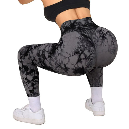 Norevia Damen Leggings mit elastischem Bund und Stretchmaterial