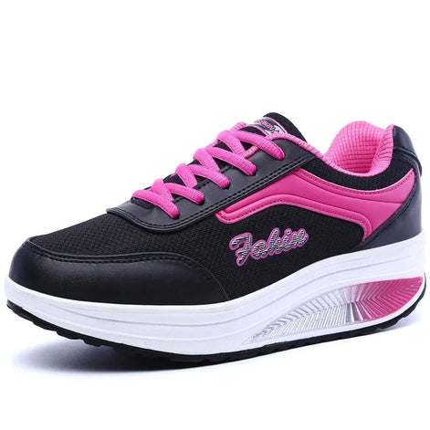 Damen Sneaker mit Mesh-Obermaterial und Schnürung – Varevyn