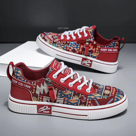 Tavero Herren Sneaker mit Schnürung und Mesh-Obermaterial