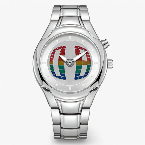 Arvion Herren Armbanduhr mit Edelstahlarmband und Quarzwerk