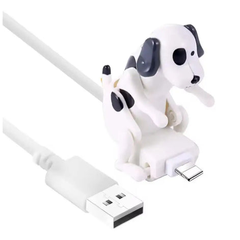 USB-C Ladekabel mit beweglicher Hundefigur für Smartphones – WagCharge