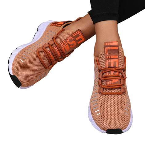 Velion Damen Laufschuhe mit Mesh-Obermaterial und Schnürung