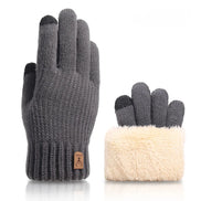 Unisex Strickhandschuhe mit Fleecefutter und Touchscreen-Funktion – Theravio