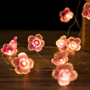 LED Blumen Lichterkette mit Kupferdraht, batteriebetrieben – Bluvessa