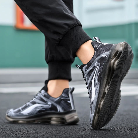 Bravion Herren Sport Sneakers mit Schnürung und Mesh