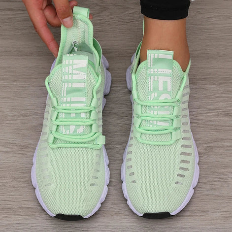 Velion Damen Laufschuhe mit Mesh-Obermaterial und Schnürung