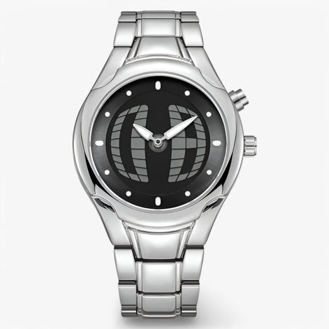 Arvion Herren Armbanduhr mit Edelstahlarmband und Quarzwerk