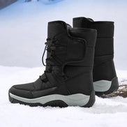 Unisex Winterstiefel mit Plüschfutter und elastischem Verschluss Elvarox