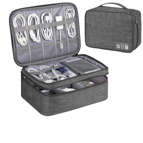 Kabel-Organizer Tasche aus Oxford-Material mit Reißverschluss