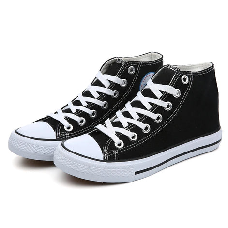 Unisex Canvas Sneakers mit Schnürverschluss und Profilsohle