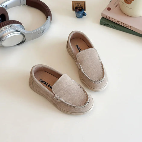 Luvano Kinder Loafer Unisex mit rutschfester Gummisohle
