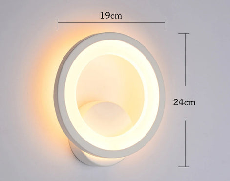 Arvella LED Wandleuchte rund mit Acrylabdeckung