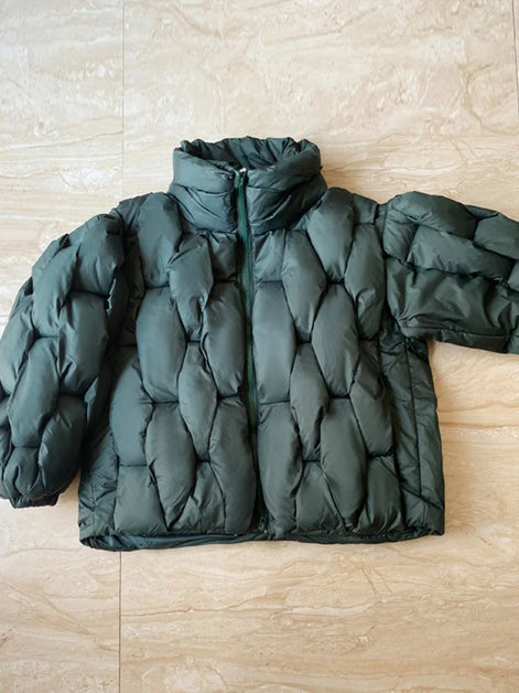 Damen Winterjacke mit Reißverschluss und Taschen Elvarena