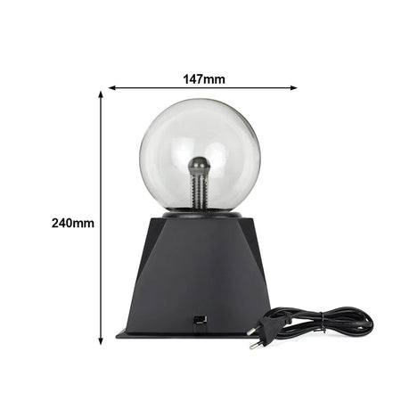 LumiSphere Plasma-Lampe – LED Tischlampe mit Plasmakugel-Effekt