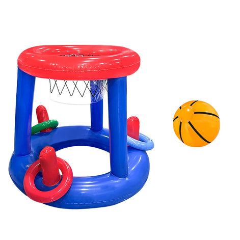 Aufblasbarer Basketballkorb mit Wurfringen für Wasserspiele – SplashHoop