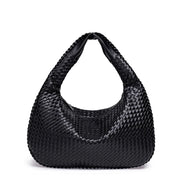 Geflochtene Damen Schultertasche aus Kunstleder – Velmira