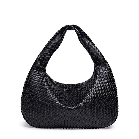 Geflochtene Damen Schultertasche aus Kunstleder – Velmira