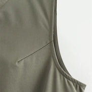 Damen Ärmelloses Midikleid mit Plisseefalten und Reißverschluss – Elanora