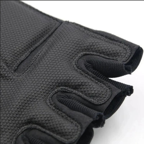 Griprex Half-Finger Sporthandschuhe aus Baumwolle und Synthetikleder