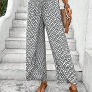 Florenza Damen Culotte mit Paisley-Muster und weitem Bein