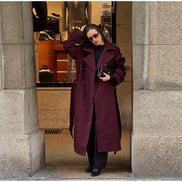 Damen Trenchcoat mit Doppelknopfleiste und Gürtel – Valessa