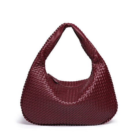 Geflochtene Damen Schultertasche aus Kunstleder – Velmira