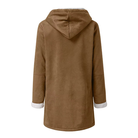 Damen Wintermantel mit Kapuze und lockerer Passform Norvelia