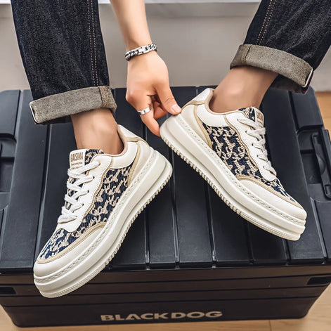 Aerovent Herren Sneaker mit Mesh-Obermaterial und dicker Sohle