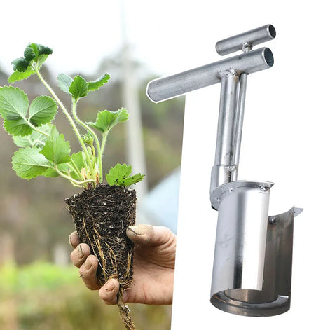 Hand-Setzwerkzeug für Jungpflanzen aus Metall