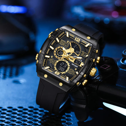 Torvex Herren Armbanduhr mit analog-digitaler Anzeige und LED-Beleuchtung