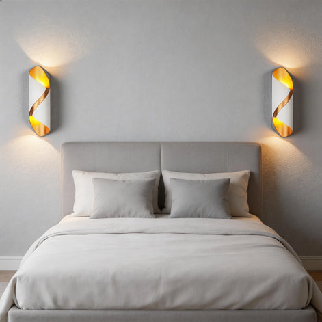 Arvion LED Wandleuchte Spiraldesign 6W Warmweiß Innen und Außen