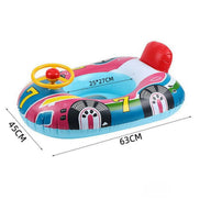 Aventino Aufblasbarer Kinder Schwimmring mit Auto-Design und Haltegriffen