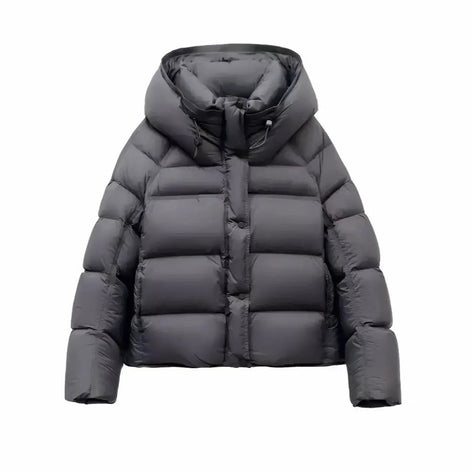 Larine Kurzjacke für Damen – Gefütterte Kapuzenjacke für Herbst und Winter