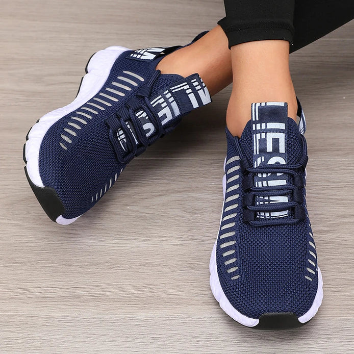 Velion Damen Laufschuhe mit Mesh-Obermaterial und Schnürung